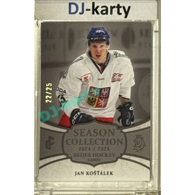 2024/25 LC Repre serie 2 #BHG-04 Jan Košťálek Beijer Hockey Games 2025 Platinum xx/25