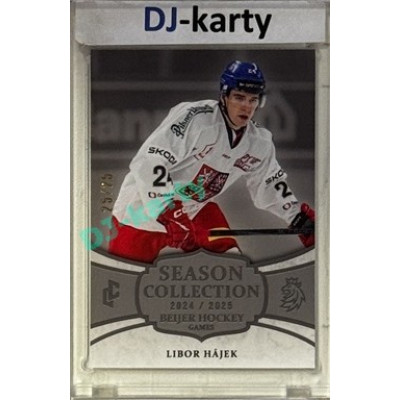 2024/25 LC Repre serie 2 #BHG-02 Libor Hájek Beijer Hockey Games 2025 Platinum xx/25