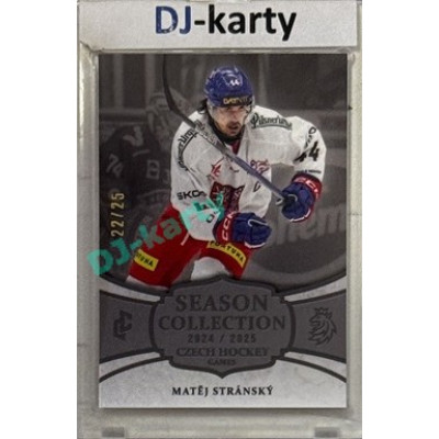 2024/25 LC Repre serie 2 #CHG-22 Matěj Stránský Czech Hockey games 2025 Platinum xx/25