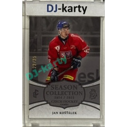 2024/25 LC Repre serie 2 #CHG-07 Jan Košťálek Czech Hockey games 2025 Platinum xx/25