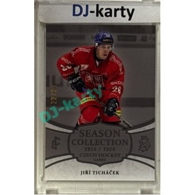 2024/25 LC Repre serie 2 #CHG-06 Jiří Ticháček Czech Hockey games 2025 Platinum xx/25