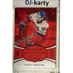 2024/25 LC Repre serie 2 #WCH-22 Daniel Voženílek IIHF World Championship 2025 Season Collection Red xx/15