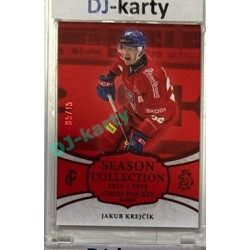 2024/25 LC Repre serie 2 #CHG-08 Jakub Krejčík Czech Hockey games 2025 Season Collection Red xx/15