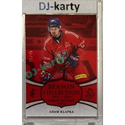 2024/25 LC Repre serie 2 #CHG-28 Adam Klapka Czech Hockey games 2025 Season Collection Red xx/15