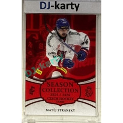2024/25 LC Repre serie 2 #CHG-22 Matěj Stránský Czech Hockey games 2025 Season Collection Red xx/15