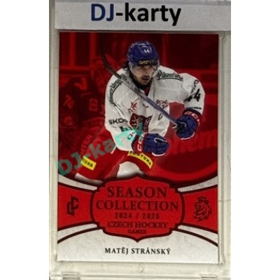 2024/25 LC Repre serie 2 #CHG-22 Matěj Stránský Czech Hockey games 2025 Season Collection Red xx/15