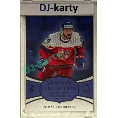 2024/25 LC Repre serie 2 #WCH-08 Tomáš Kundrátek IIHF World Championship 2025 Season Collection Blue 10/10
