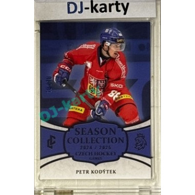 2024/25 LC Repre serie 2 #CHG-25 Petr Kodýtek Czech Hockey games 2025 Season Collection Blue 10/10