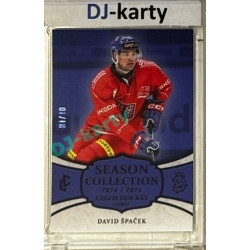 2024/25 LC Repre serie 2 #CHG-02 David Špaček Czech Hockey games 2025 Season Collection Blue 01/10