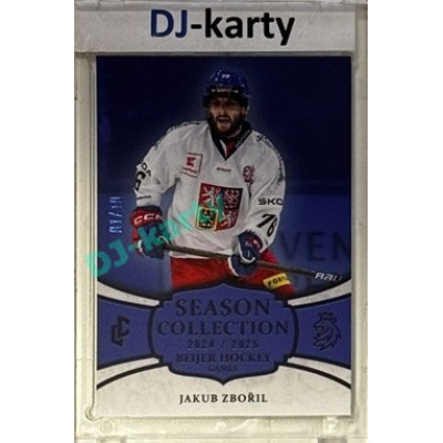 2024/25 LC Repre serie 2 #BHG-07 Jakub Zbořil Beijer Hockey Games 2025 Season Collection Blue 01/10