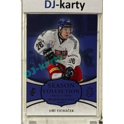 2024/25 LC Repre serie 2 #BHG-03 Jiří Ticháček Beijer Hockey Games 2025 Season Collection Blue 01/10