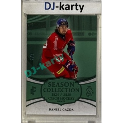 2024/25 LC Repre serie 2 #CHG-03 Daniel Gazda Czech Hockey games 2025 Season Collection Turquoise 2/5
