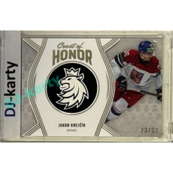 2024/25 LC Repre serie 2 #COH-04 Jakub Krejčík Crest of Honor Platinum 23/30