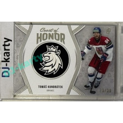 2024/25 LC Repre serie 2 #COH-05 Tomáš Kundrátek Crest of Honor Platinum 23/30