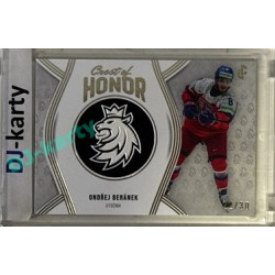 2024/25 LC Repre serie 2 #COH-06 Ondřej Beránek Crest of Honor Platinum 22/30
