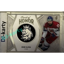 2024/25 LC Repre serie 2 #COH-14 Adam Klapka Crest of Honor Platinum 23/30