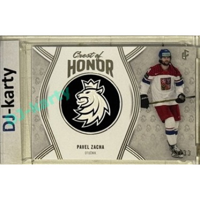 2024/25 LC Repre serie 2 #COH-23 Pavel Zacha Crest of Honor Platinum 23/30