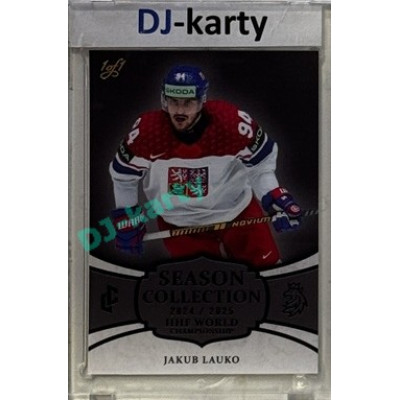 2024/25 LC Repre serie 2 #WCH-20 Jakub Lauko IIHF World Championship 2025 Season Collection Black 1of1