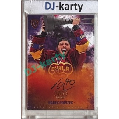 2025/26 Goal Cards Maxa liga #AS-17 Radek Pořízek Champions Signature 03/25