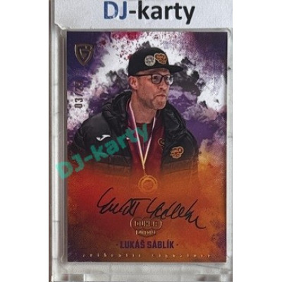 2025/26 Goal Cards Maxa liga #AS-23 Lukáš Sáblík Champions Signature 03/25
