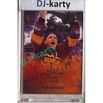 2025/26 Goal Cards Maxa liga #AS-07 Filip Dundáček Champions Signature 01/25