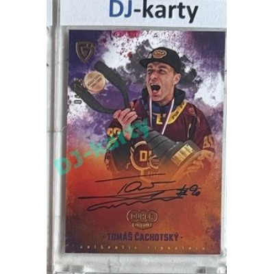2025/26 Goal Cards Maxa liga #AS-06 Tomáš Čachotský Champions Signature 04/25