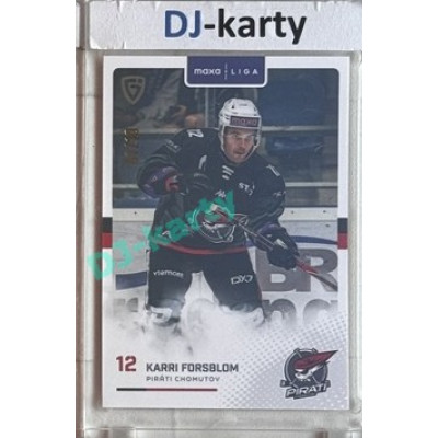 2025/26 Goal Cards Maxa liga #CHOM-10 Karri Forsblom Parallel 01/10