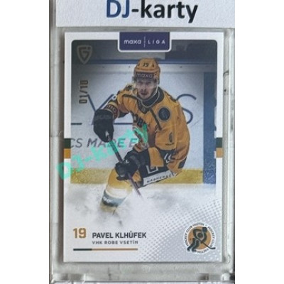 2025/26 Goal Cards Maxa liga #VSE-10 Pavel Klhůfek Parallel 01/10