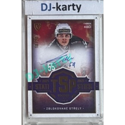 2025/26 Goal Cards Maxa liga #TOP-28 Fabien Kočí Top 5 Statistics Signature 18/20