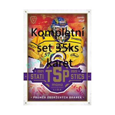 2025/26 Goal Cards Maxa liga kompletní set 35ks Top 5 Statistics