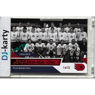 2024 Dynamo100 #060 Moments 1972/73 - první titul Red 1of13