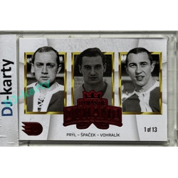 2024 Dynamo100 #053 DD trios Prýl – Špaček – Vohralík Red 1of13