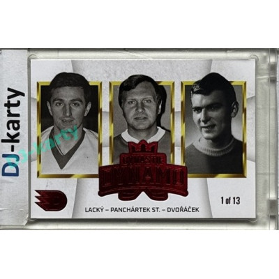 2024 Dynamo100 #052 DD trios Lacký – Panchártek st. – Dvořáček Red 1of13