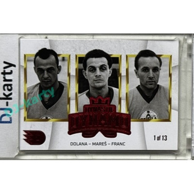 2024 Dynamo100 #051 DD trios Dolana – Mareš – Franc Red 1of13