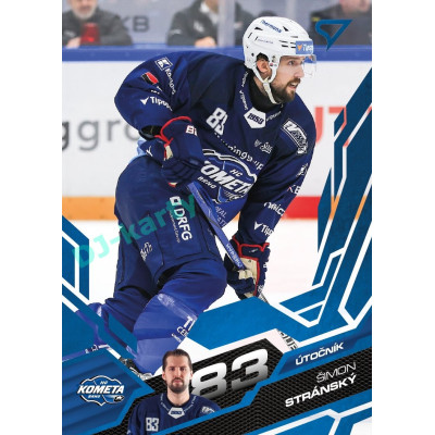 2025/26 Sportzoo ELH 1. serie #015 Šimon Stránský Azure Blue