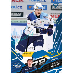2025/26 Sportzoo ELH 1. serie #012 Andrej Kollár Azure Blue
