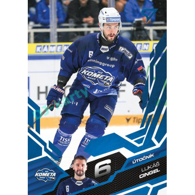 2025/26 Sportzoo ELH 1. serie #008 Lukáš Cingel Azure Blue