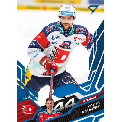 2025/26 Sportzoo ELH 1. serie #033 Patrik Poulíček Azure Blue
