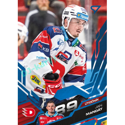 2025/26 Sportzoo ELH 1. serie #032 Jan Mandát Azure Blue