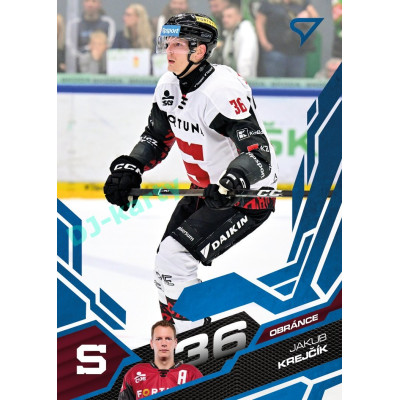 2025/26 Sportzoo ELH 1. serie #040 Jakub Krejčík Azure Blue