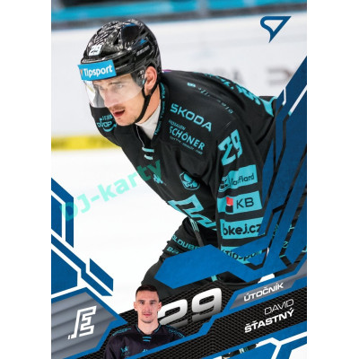2025/26 Sportzoo ELH 1. serie #090 David Šťastný Azure Blue