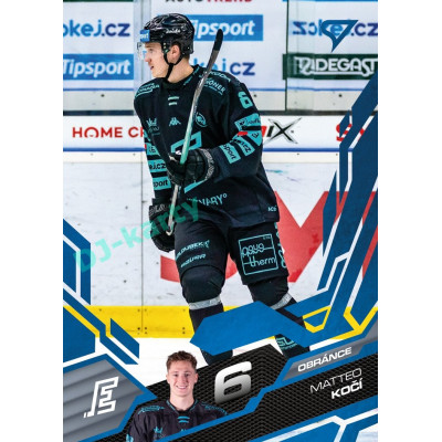 2025/26 Sportzoo ELH 1. serie #077 Matteo Kočí Azure Blue