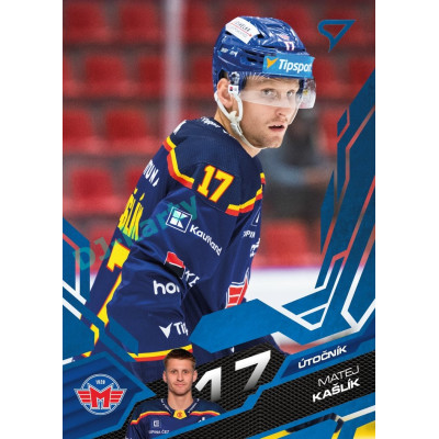 2025/26 Sportzoo ELH 1. serie #102 Matej Kašlík Azure Blue