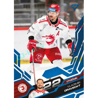 2025/26 Sportzoo ELH 1. serie #136 Vladimír Dravecký Azure Blue