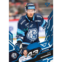 2025/26 Sportzoo ELH 1. serie #196 Filip Sandberg Azure Blue