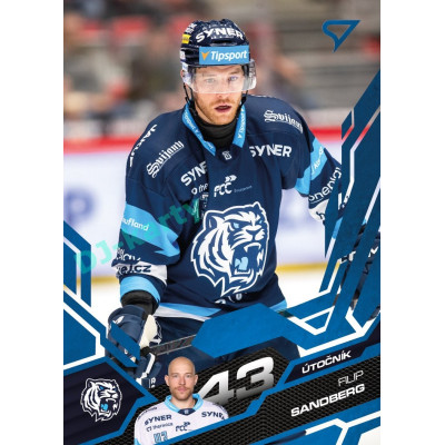2025/26 Sportzoo ELH 1. serie #196 Filip Sandberg Azure Blue