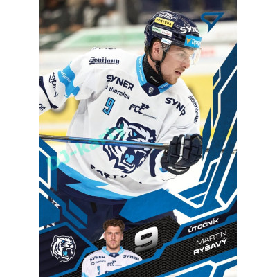 2025/26 Sportzoo ELH 1. serie #195 Martin Ryšavý Azure Blue
