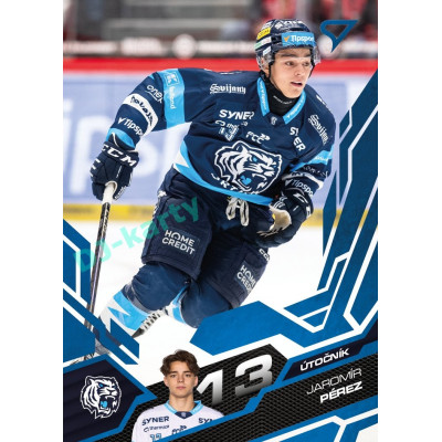 2025/26 Sportzoo ELH 1. serie #192 Jaromír Pérez Azure Blue