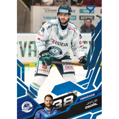 2025/26 Sportzoo ELH 1. serie #206 Jakub Zbořil Azure Blue