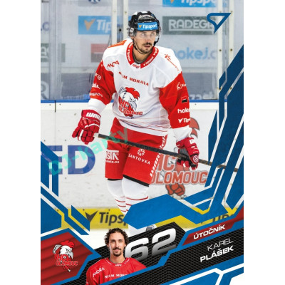 2025/26 Sportzoo ELH 1. serie #252 Karel Plášek Azure Blue